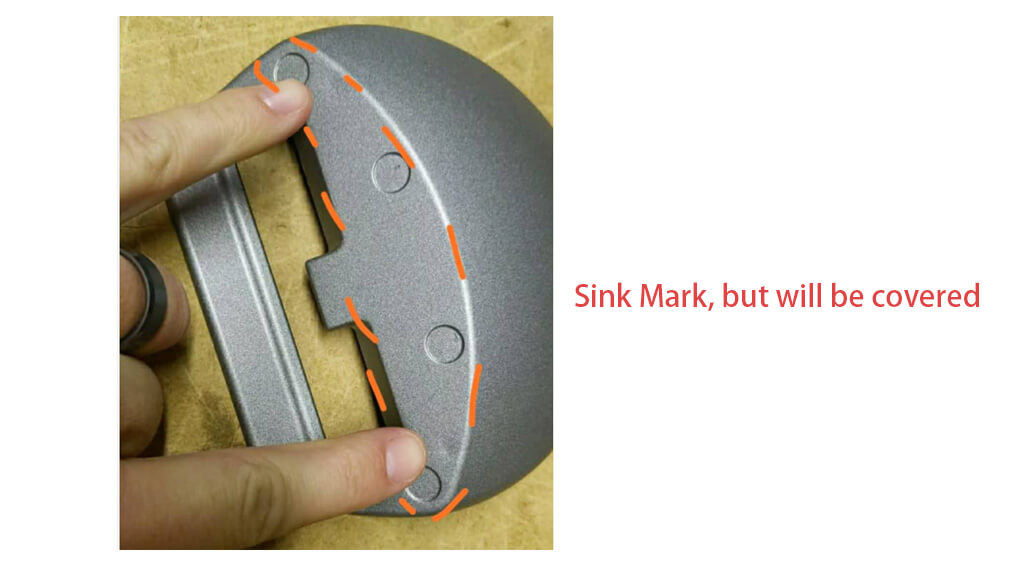 What's sink mark in plastic injection molding? and how to prevent sink marks?